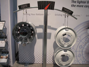 alcoa said its dura-bright wheels are lighter, brighter and stronger than competitive aluminum and steel wheels.