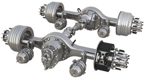a lightweight enhancement to meritor's new 14x axle family is a 100-lb. lighter aluminum carrier option, available in 2012.