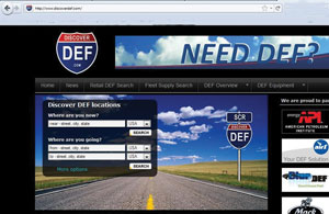 Go to www.discoverdef.com if you need help in locating diesel exhaust fluid on the road.