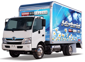 Hino recently introduced new Class 4 and 5 cabovers with diesel-electric hybrid power.