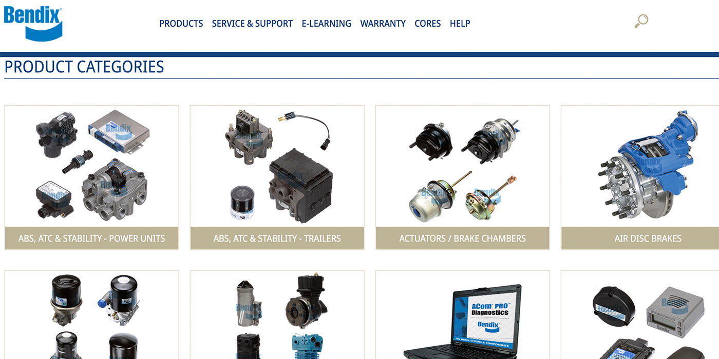 Bendix-Aftermarket-ecommerce-parts-website
