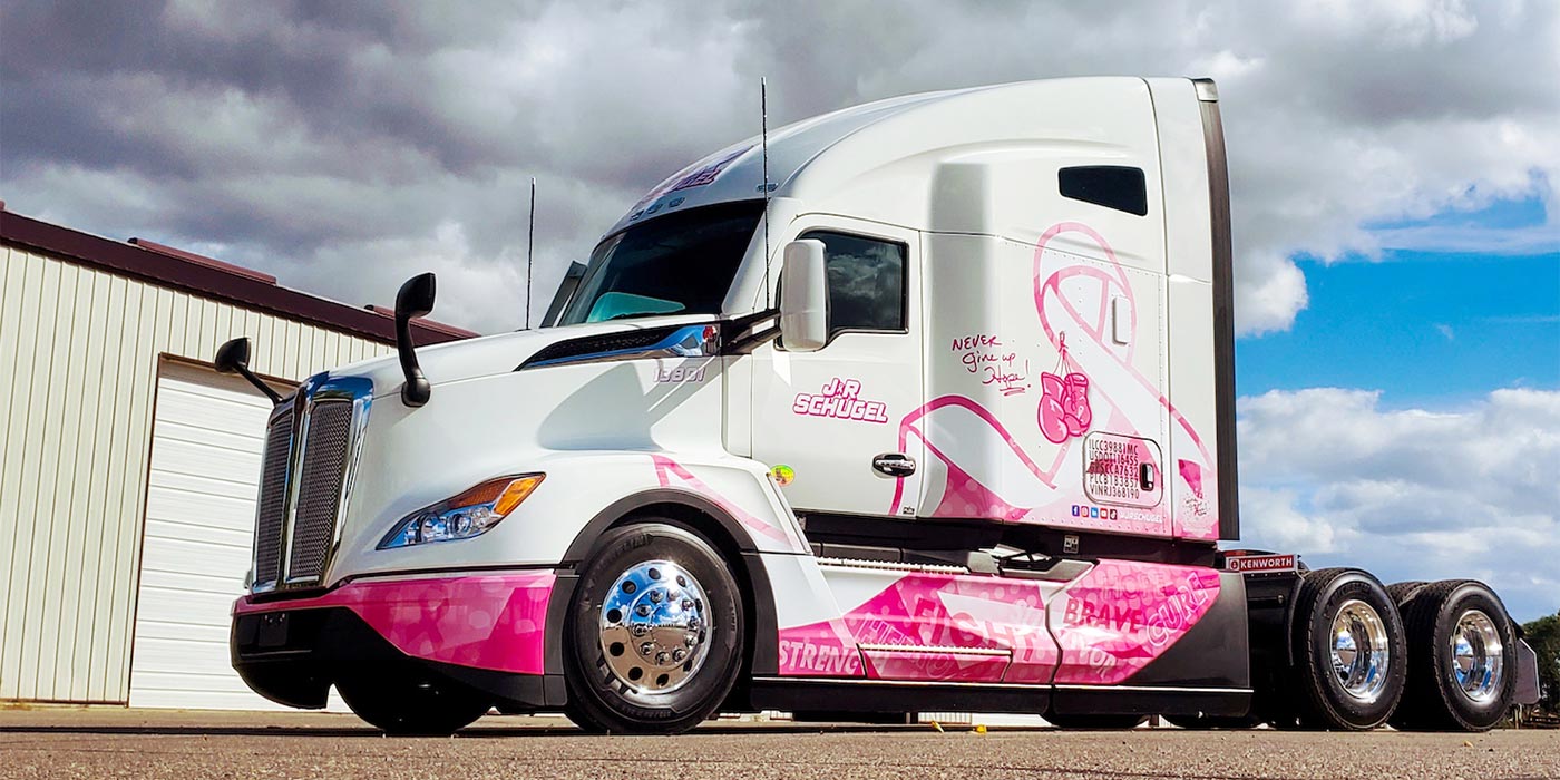 J&R Schugel wraps Kenworth T680s to support driver causes
