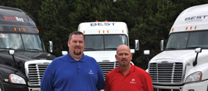 Richard Hepler (left), manager of HR and safety; and Stacy Earnhardt, maintenance manager