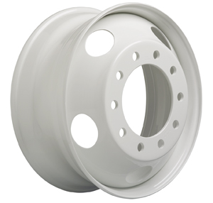 The use of high-strength, low-alloy steel coupled with engineering design and process allows the company to also offer a lightweight steel wheel featuring the economy and strength of a standard steel wheel and weight similar to an aluminum wheel.